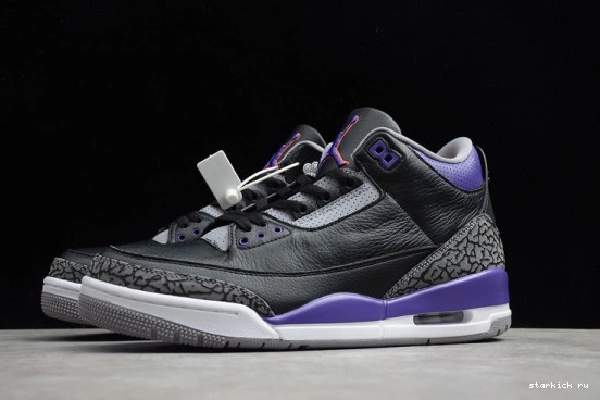 Retro Jordan CT8532-050 Purple 3 CT8532-050 Court Black Air 0912